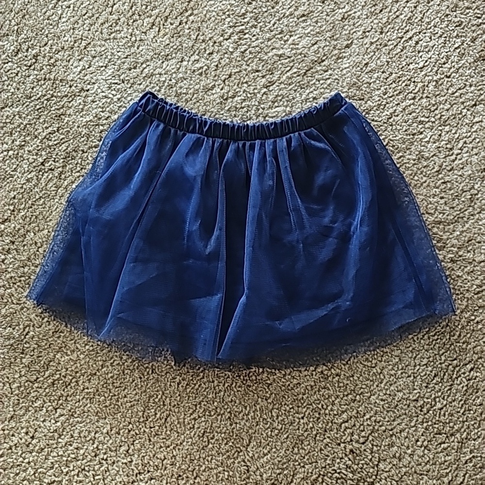 Crewcuts Navy Tulle Pull On Mini Skirt XXS New